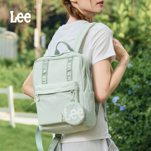 Lee2025新款 休闲出行通勤旅行包轻便小背包电脑包 双肩包女生时尚