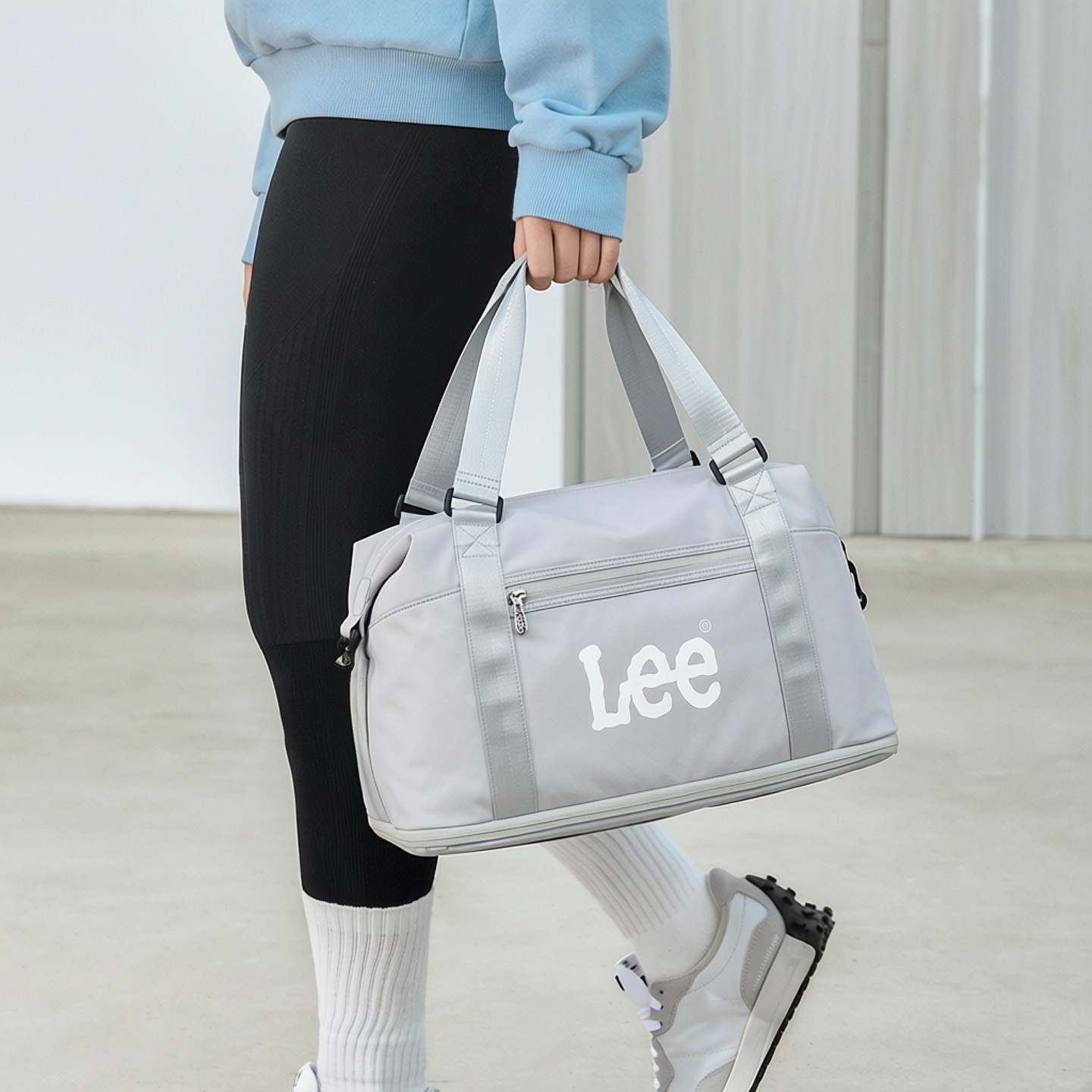 Lee短途旅行袋户外轻便干湿分离手提包出差大容量扩容折叠行李袋