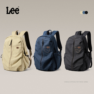 Lee高中生学生书包女时尚 双肩包男背包大容量户外通勤旅行包电脑