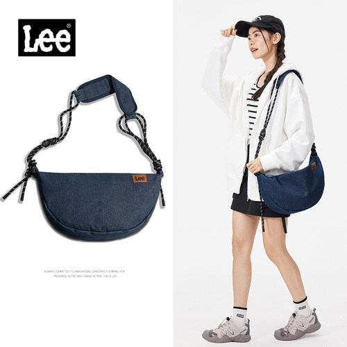 Lee潮牌斜挎包女百搭休闲单肩包