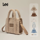 Lee华芙包迷你可爱毛绒包女百搭单肩斜挎包小号轻便手提包手拎包