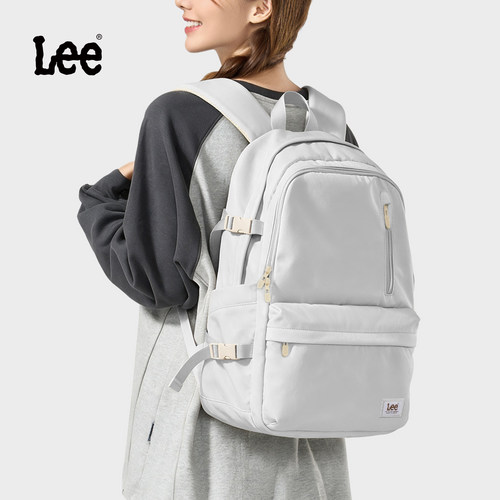 Lee大容量双肩包女学生书包