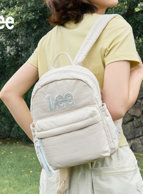 Lee新款轻便双肩包休闲通勤时尚百搭日常小背包女生外出旅游包包