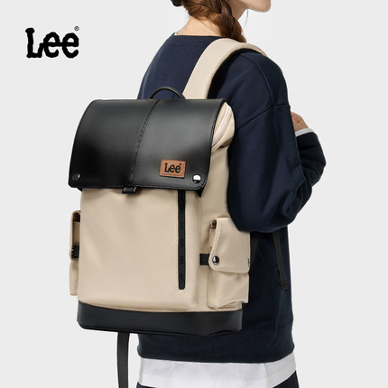 Lee潮牌双肩包女2025新款大容量旅行包男轻便出行背包通勤电脑包