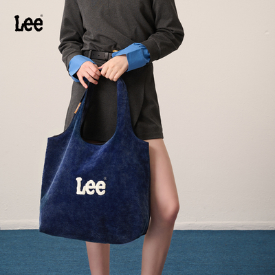 Lee丹宁灯芯绒大容量托特包