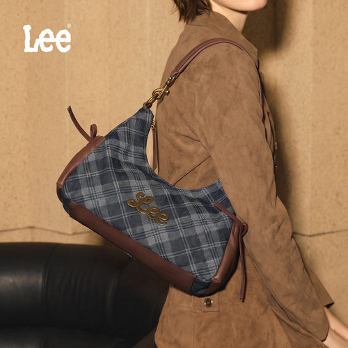 Lee官方正品英伦复古通勤托特包