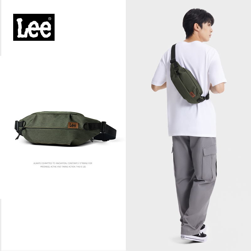 Lee新款潮流胸包女生背包