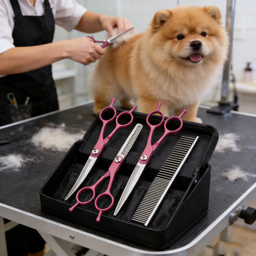 松狮犬狗狗剪毛专用剪刀小狗美容工具套装神器宠物弯牙剪修剪全套