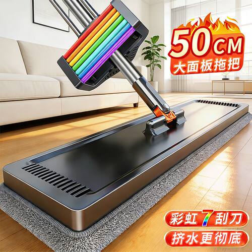 佳帮手刮刮乐拖把免手洗家用懒人平板拖把家用拖地拖把一拖净H