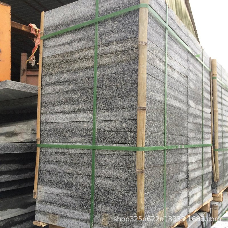 五莲灰荔枝面 3公分厚火烧面五莲灰石材 灰色花岗岩大理石板材