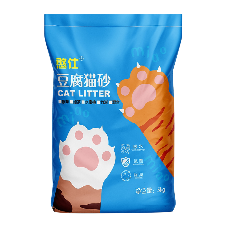 憨仕豆腐猫砂20斤低尘