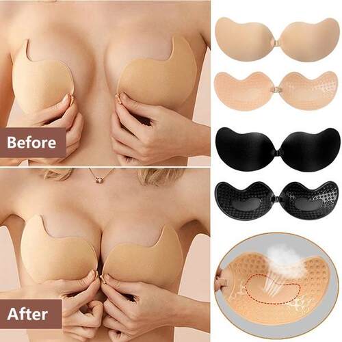 New Invisible Push Up Bra Backless Strapless Bra Seamless Fr