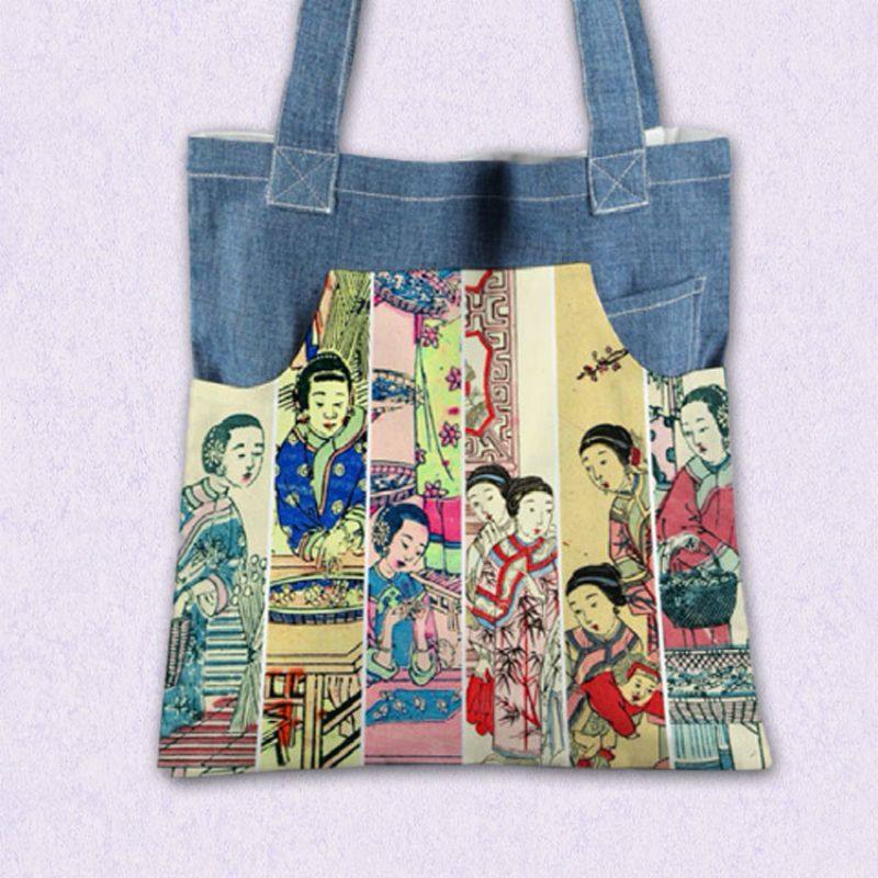 上海图书馆牛仔包文创礼品