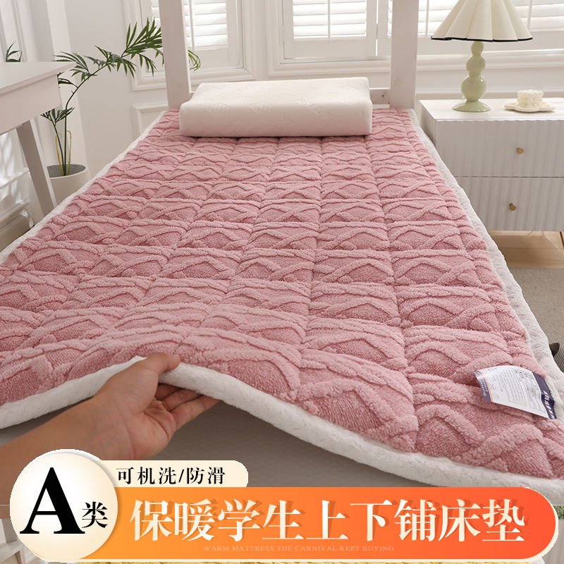 新疆包邮A类牛奶绒加厚学生宿舍床垫榻榻米单人双人床褥子地铺上