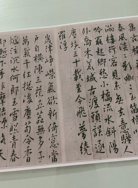 傅山集古梅花诗书法字画楷书真迹