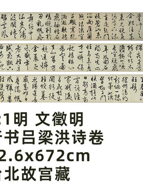 11明文徵明行书吕梁洪诗卷3