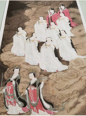 宋代北斗七星图立轴复古书画真迹