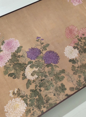 恽寿平百花图卷复古书画花鸟写真