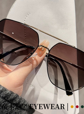 日本品质复古双梁墨镜男士大框金属眼镜高级感新款偏光开车防紫外