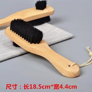 油刷不伤鞋 刷子软毛皮鞋 家用猪鬃毛鞋 洗鞋 油家用多功能 刷擦鞋 打鞋