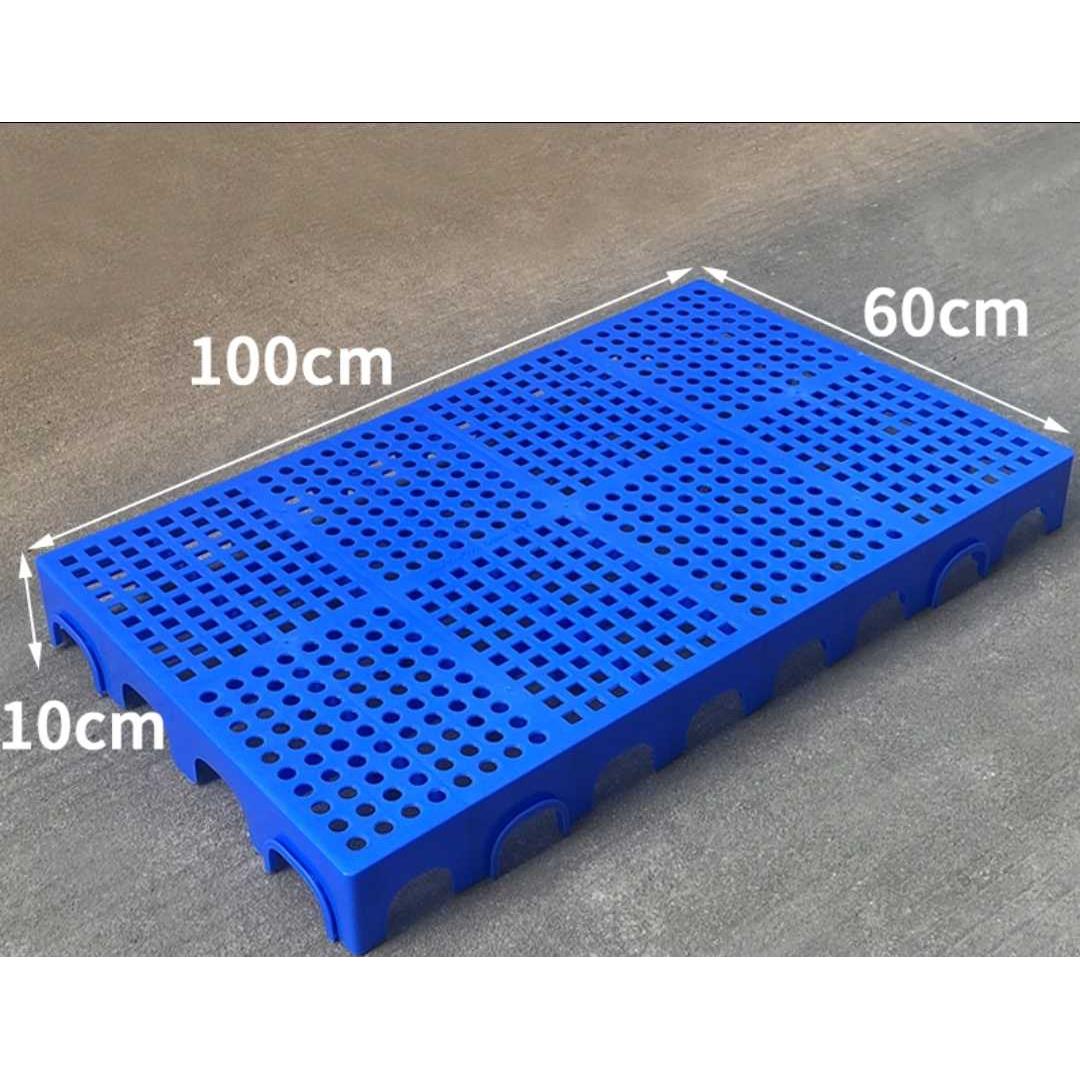 塑料防潮板10公分冷库圆孔100*60*10垫脚板狗笼垫板地垫货架板