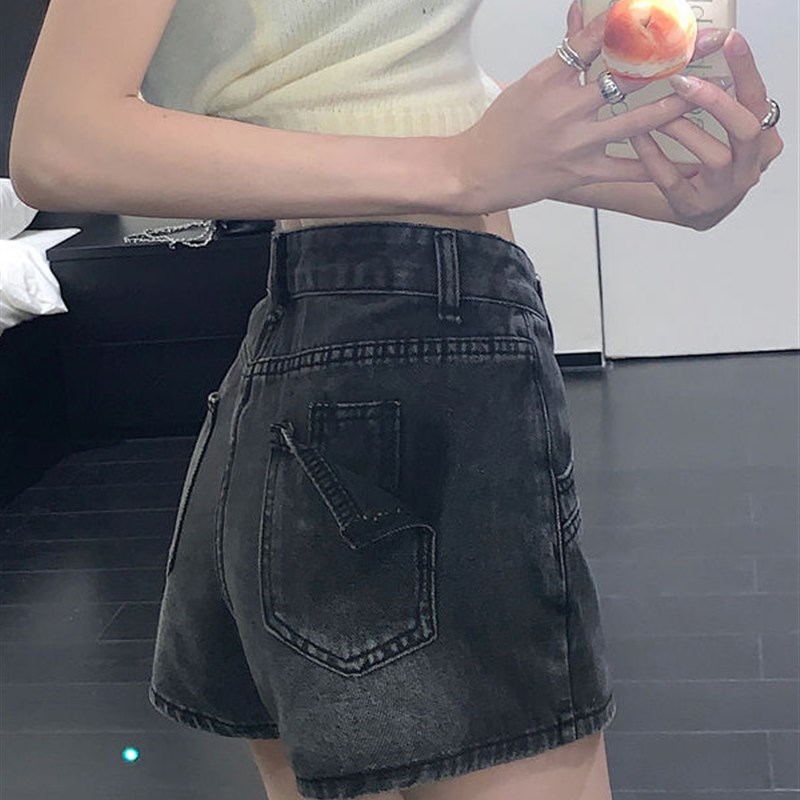 复古辣妹牛仔半身裙女2025春夏季高腰修身显瘦a字包臀短裙裙裤