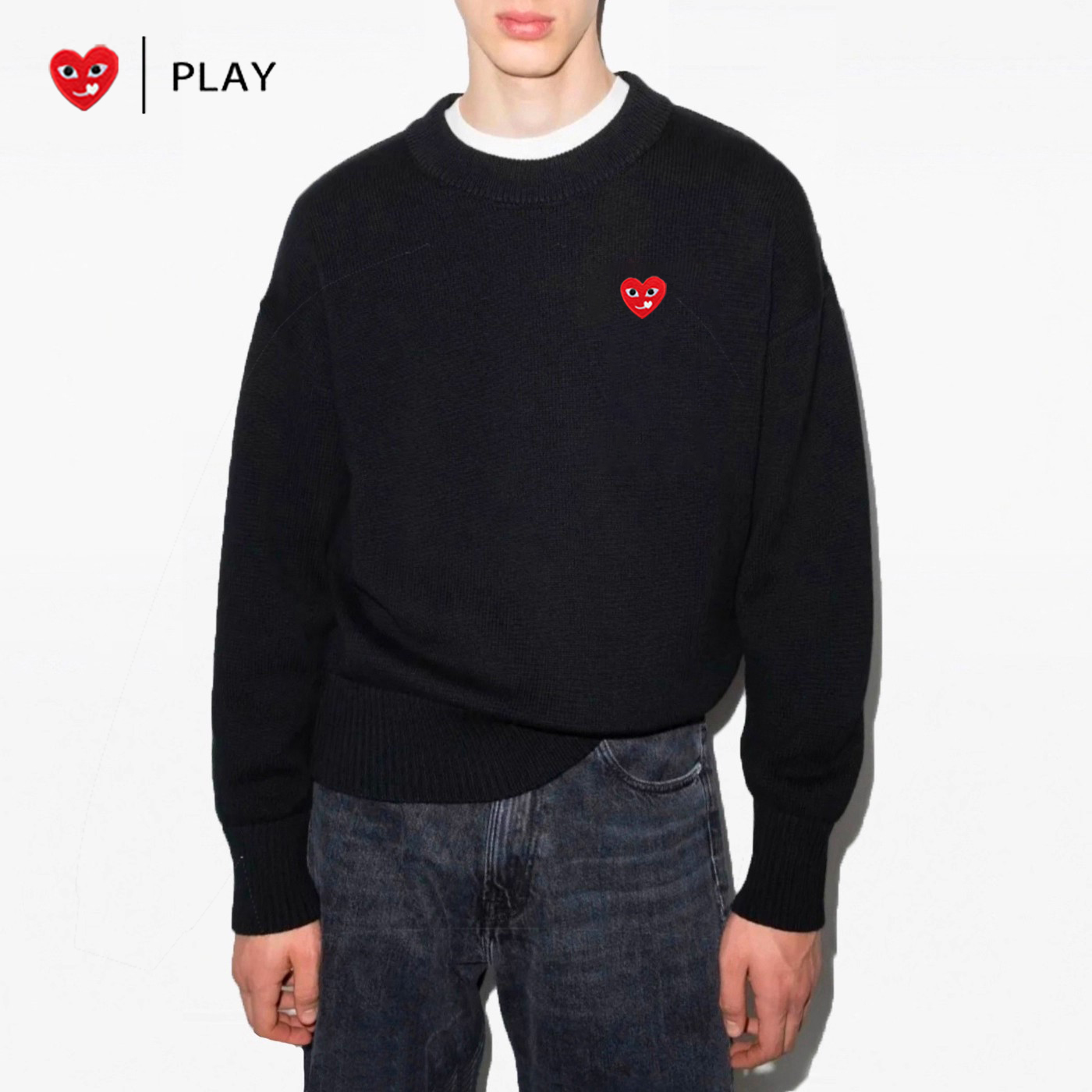 官方旗舰店正品PLAY 针织毛衣男女同款2025秋冬新款宽松套头外套