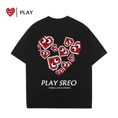 PLAY官方旗舰店正品纯棉短袖T恤男女同款2026夏季新款宽松上衣服