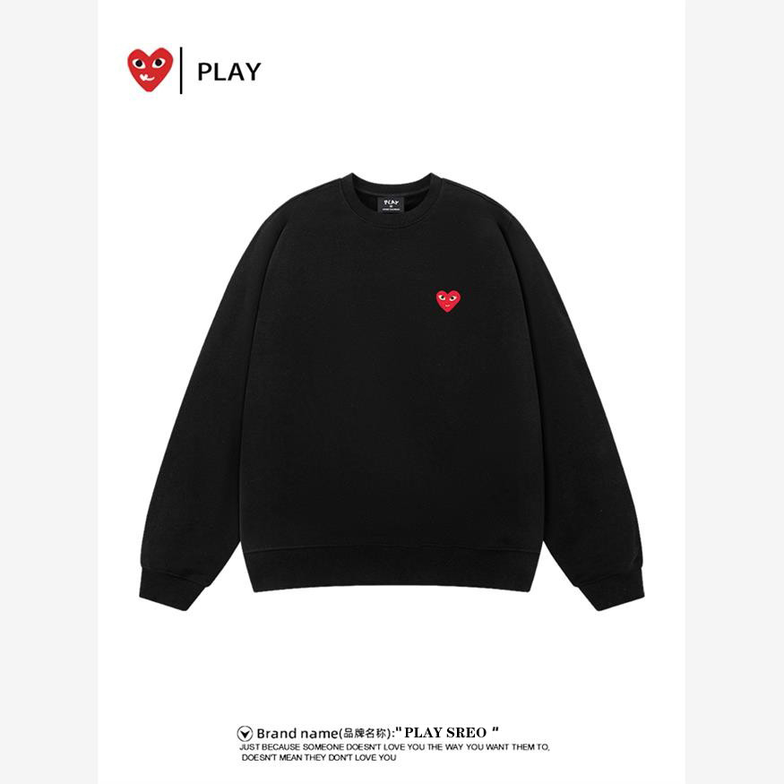 官方旗舰店PLAY男女款刺绣卫衣2025秋冬季新款休闲长袖上衣打底衫