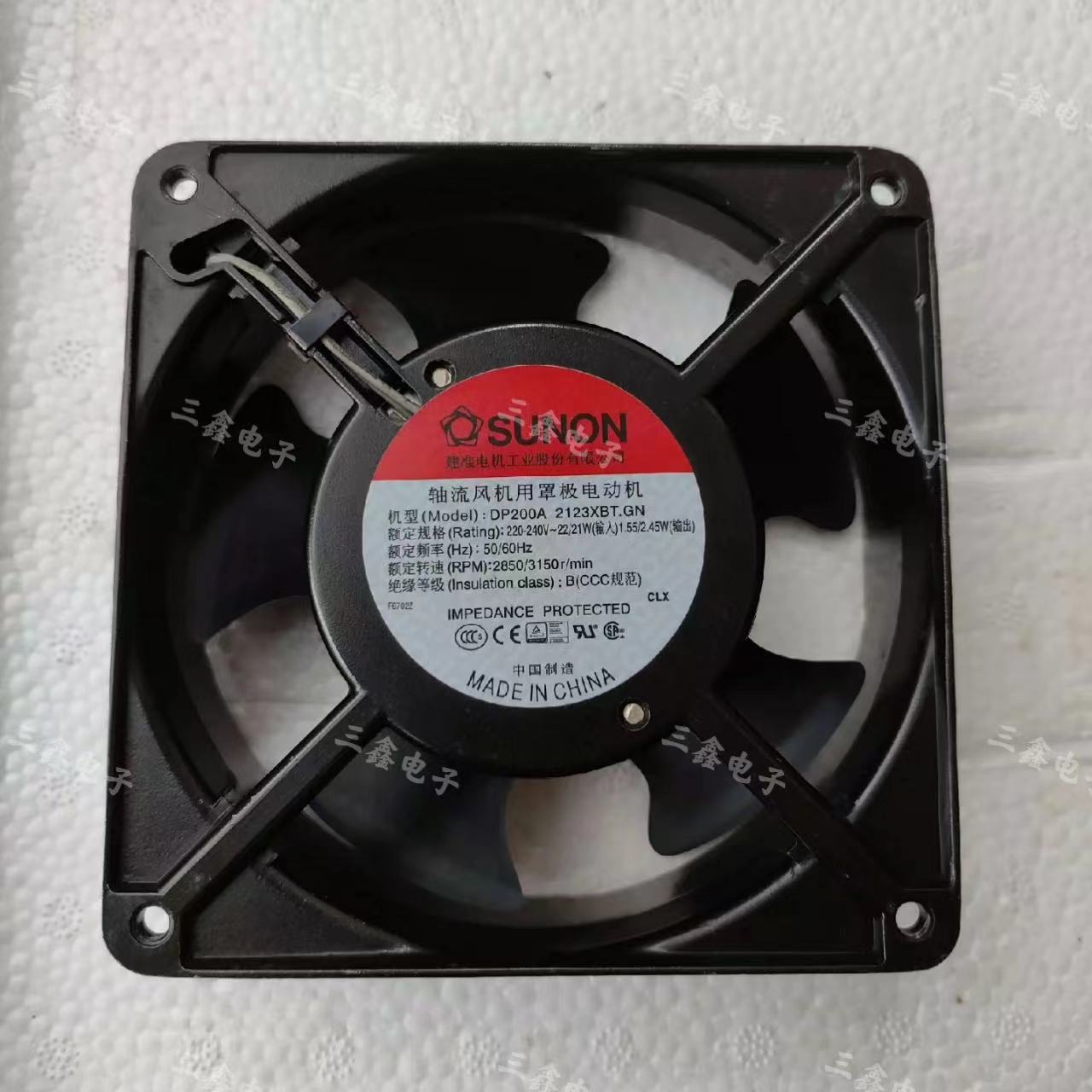 建准SUNON220V金属机柜散热风扇