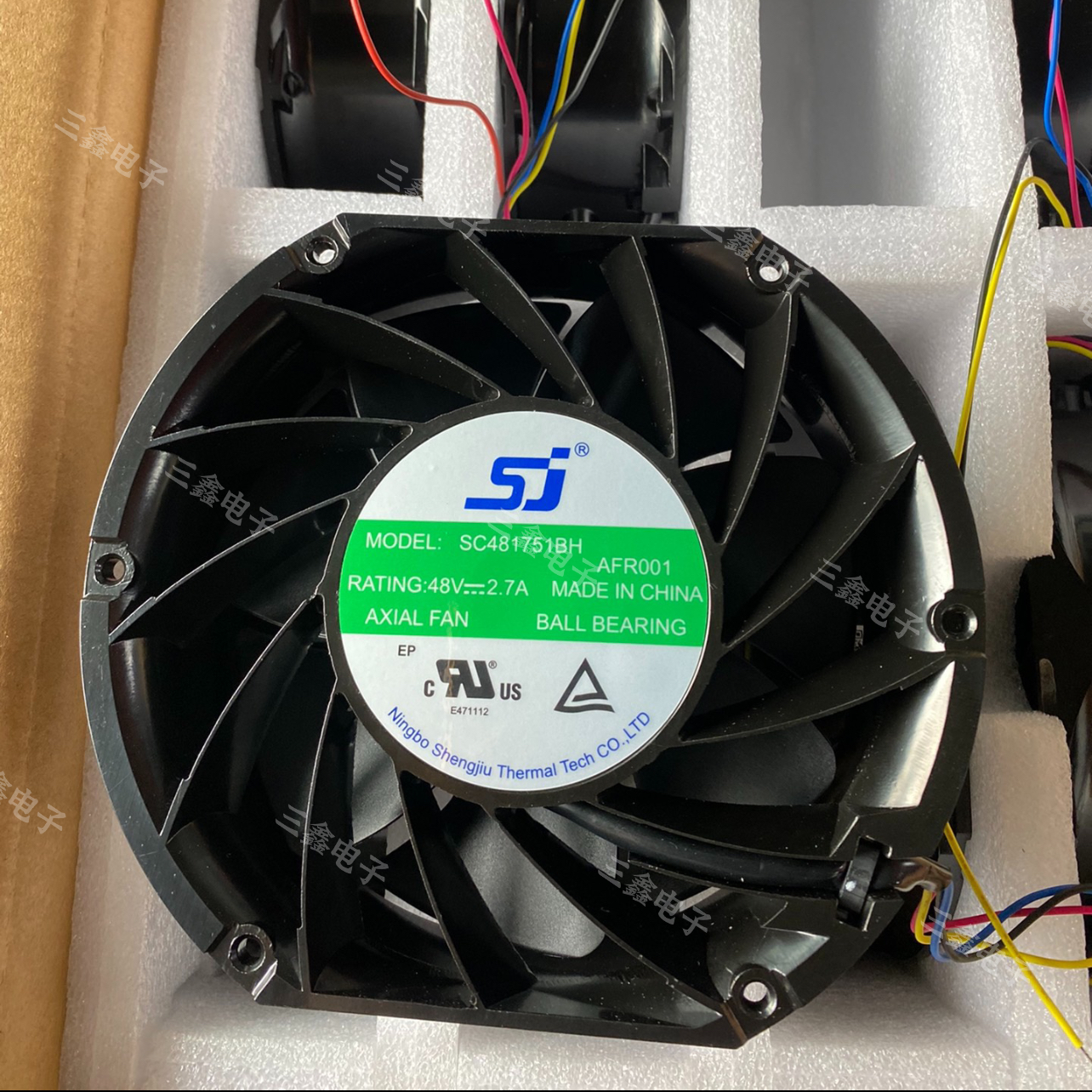 全新/SJ/直流风机 SC481751BH 48V 2.7A 暴力大风量散热风扇17CM