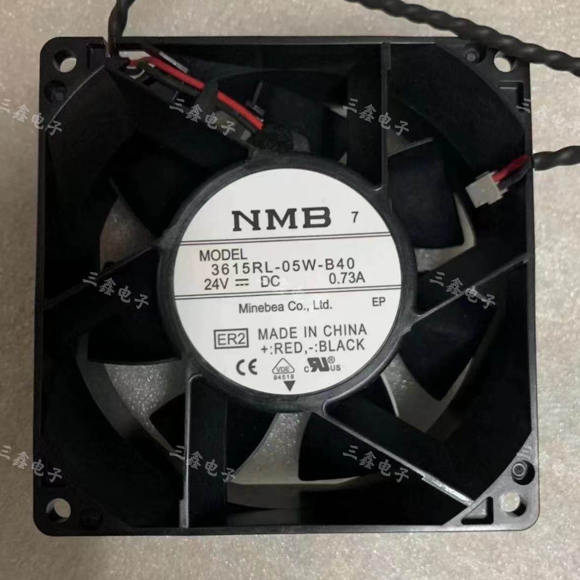 NMB 3615RL-05W-B40 DC24V 0.73A 9038 施耐德变频器散热风扇