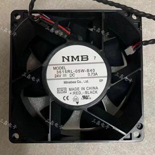NMB 3615RL-05W-B40 DC24V 0.73A 9038 施耐德变频器散热风扇