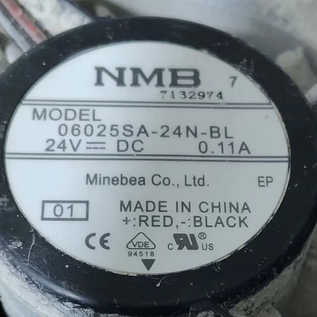 原装NMB 06025SA-24N-BL DC24V 0.11A 3线 安川变频器 散热小风扇