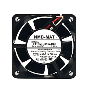 NMB 风机6025 2410ML B69 DC24V0.17A变频器散热风扇 05W 全新原装