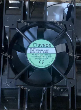 原装XNF18060HA SVNQN 220V 0.45A 65W 18CM 18060 机柜 散热风扇