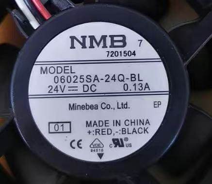 全新NMB 06025SA-24Q-BL 6025 24V 0.13A 安川驱动器6CM散热风扇