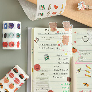 速发Kawaii Expression Bear Washi Tape Decorative Adhesive Do