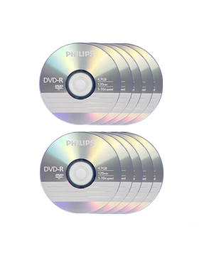 飞利浦光盘DVDR空白光盘刻录盘16速4.7G4.7GB3.05.0