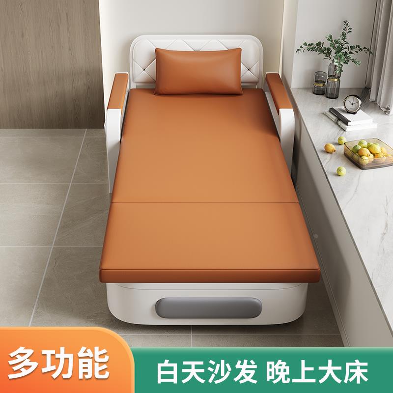 单人沙发床折叠两用2024年新款客厅折叠床小户型阳台多功能伸缩床
