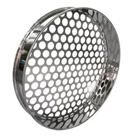 Диаметр 25 см, диаметр отверстия 4,5 мм.