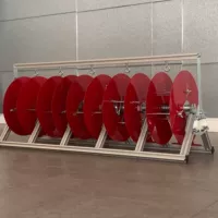 Модель пятишарнирного подшипника из алюминиевого сплава с максимальным размером шесть квадратных метров.