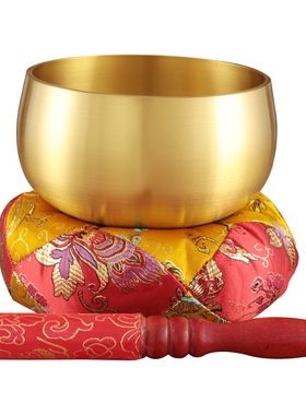 热销纯铜日式铜馨 家用黄铜加厚心经铜庆 精品八吉祥摆件佛具静心