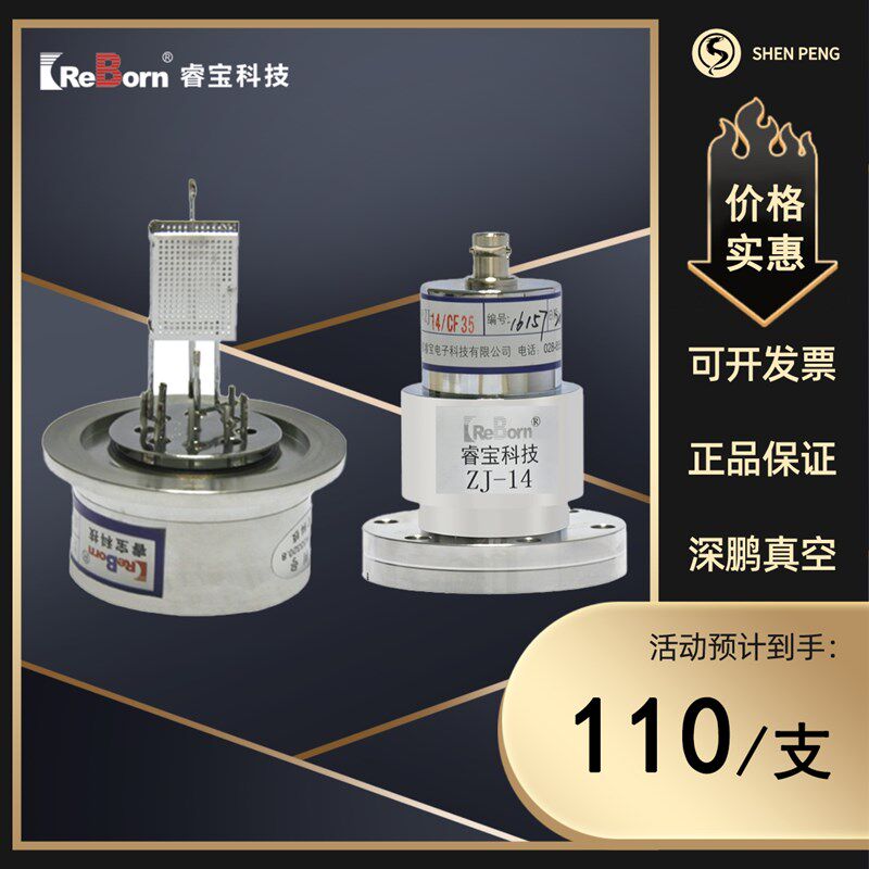 热销睿宝真空规管 电离规 热阴极 冷阴极 ZJ-10ZJ-12ZJ-14ZJ-14CZ