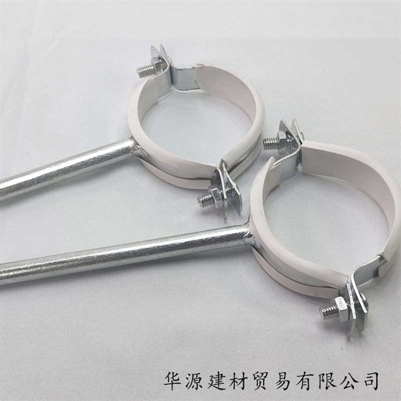 热销镀锌铁码镀锌加长铁管卡12CM吊码吊卡排水管箍管夹管支架20-1