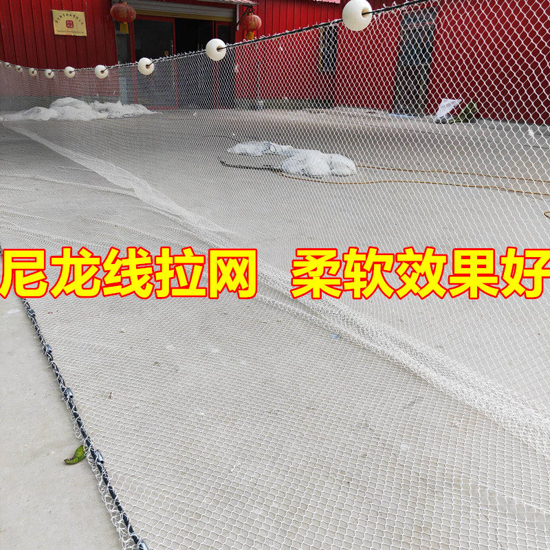 热销尼龙网片大马力线网片渔网片半成品网片粘网片白色尼龙网挂网