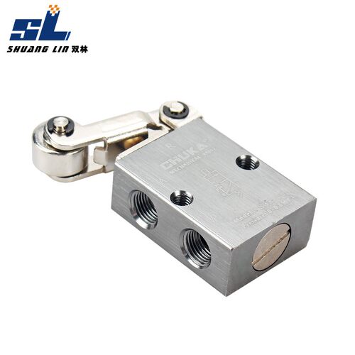热销亚德客型S3R-06气动机械阀二位三通S3R-M5 S3L-08 滚轮型气阀