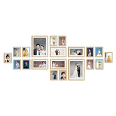 热销照片墙装 饰创意相框挂墙不规则墙上相册墙展示墙网红免打孔相