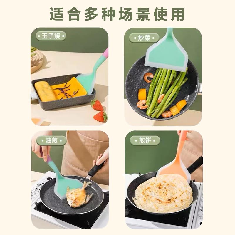 热销硅胶铲子耐高温玉子烧锅铲硅胶铲不粘锅专用铲子鸡蛋平底煎锅