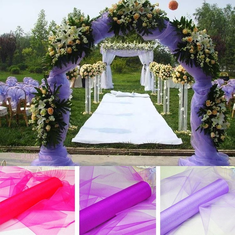 极速Wholesale Wedding Supplies Decoration 1.5m Width 18 Colo